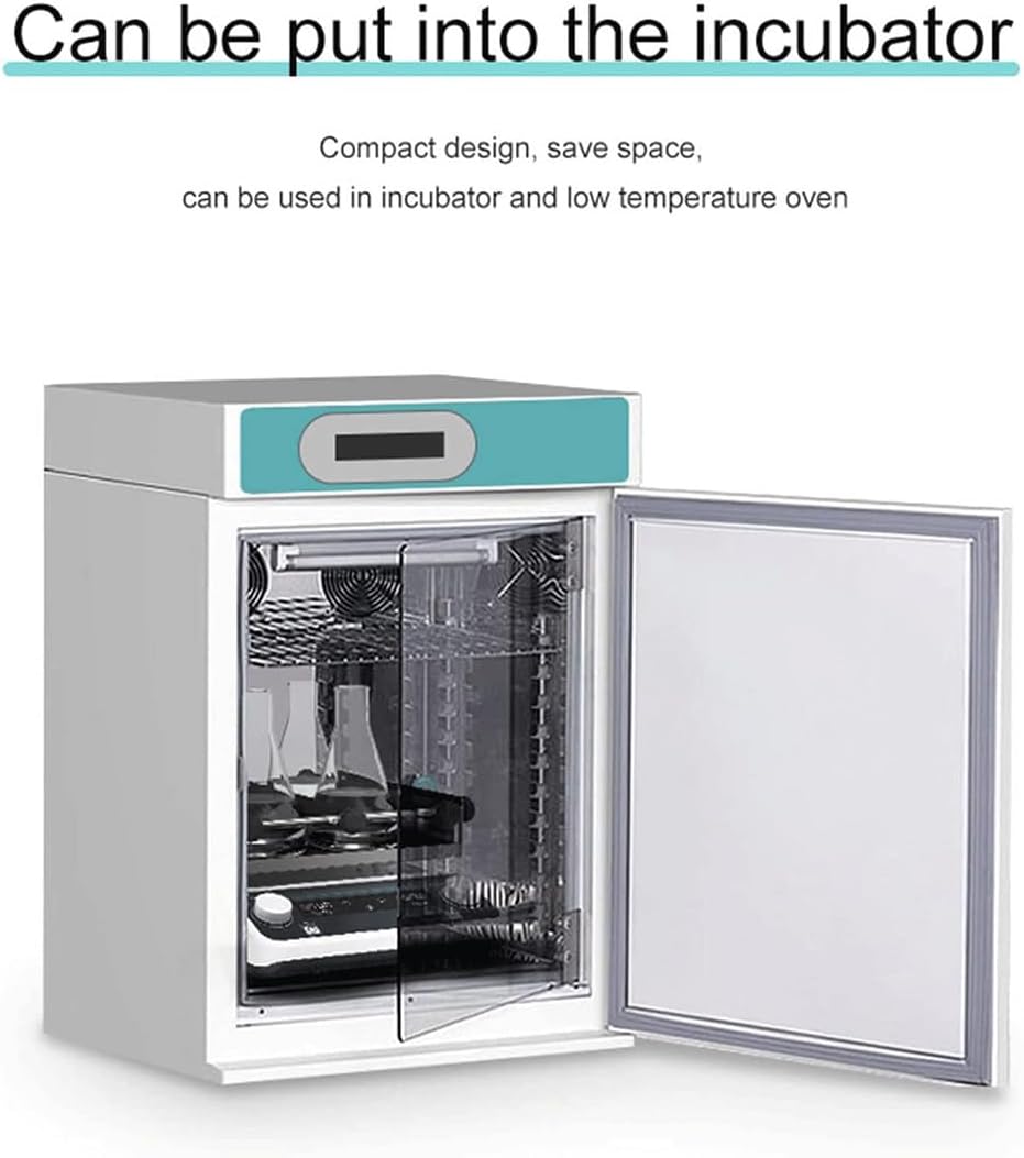 NYMFEA Lab Orbital Shaker with LCD Display, 40-200RPM Speed Adjustable, Digital Orbital Rotator Shaker for Chemistry Lab Medical Bioengineering, Timed and Continuous Modes,40Pro