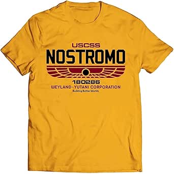 ALIENS USCSS NOSTROMO Weyland Yutani Black Printed T-shirt OZ5163 - Foto 7