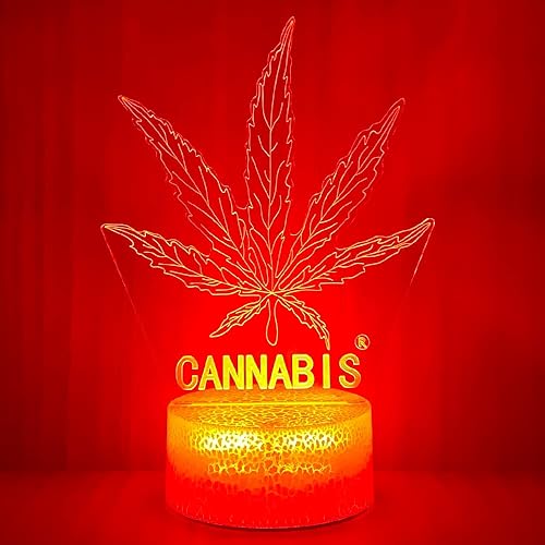 Lámpara de mesa LED 3D de 420 hojas, luz nocturna óptica ilusión visual para decoración del hogar Lámpara de mesa LED 3D de 420 hojas, luz nocturna óptica ilusión visual para decoración del hogar