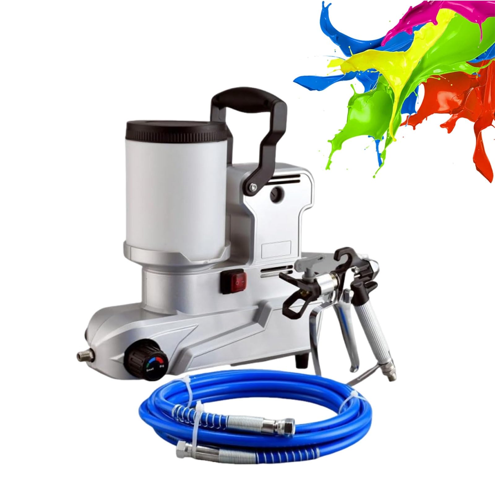 Pulverizador De Alta Presión 1600 W, Spray De Pintura Sin Aire 1600W, Proyectos DIY, Bricolaje, Reformas del Hogar Y Uso Profesional