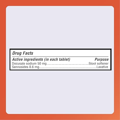 Miniatura 5 de Rugby Senexon-S Natural Vegetal Laxante Plus Suavizante de Heces - Docusate Sodium, 50 mg - Sennosides, 8,6 mg - 1000 Tabletas