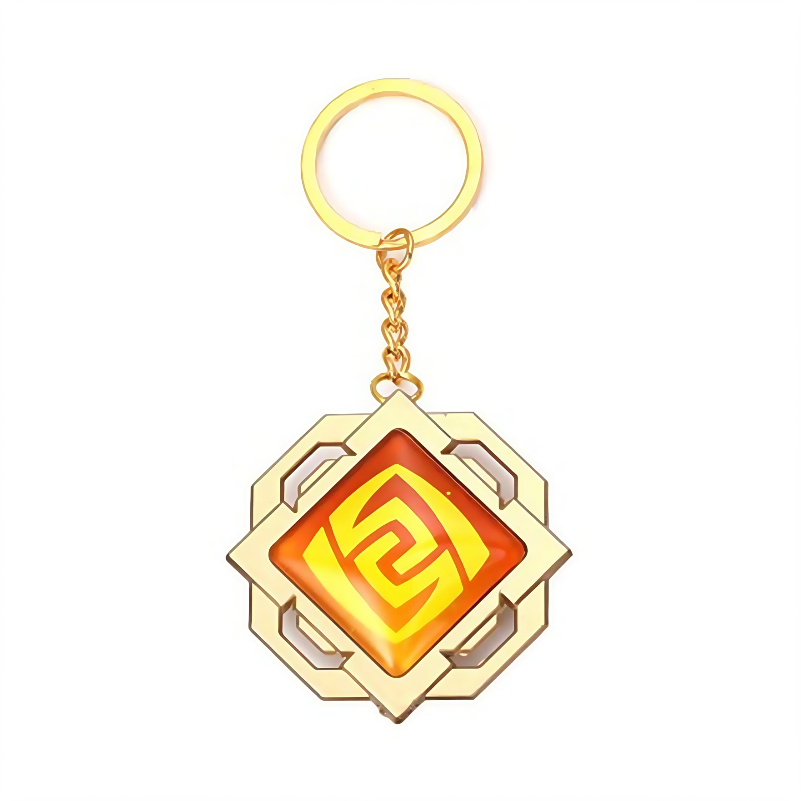 TopLucky Genshin Luminous Key charms Toy Impact Liyue Vision Geo Keychain Gold Game Figure Key Chain Pendant Keyring Genshin ​Character