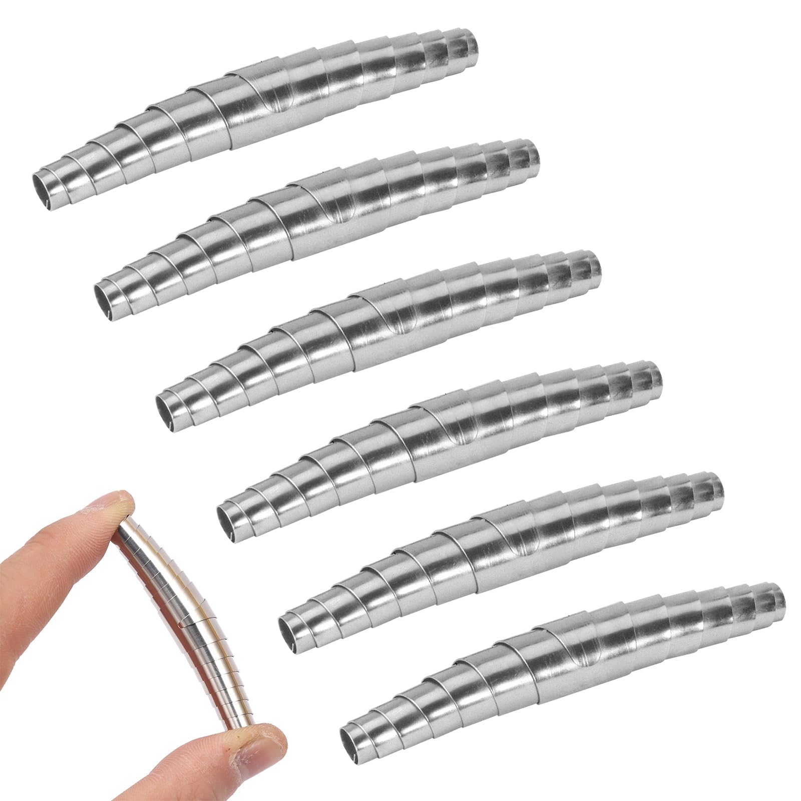 GHEART 6pcs Secator Spring Volute Replacement Volute Spring Used to Replace Pruning Shears, Improve Cutting Performance, Gardening Tool Accessories, Silver