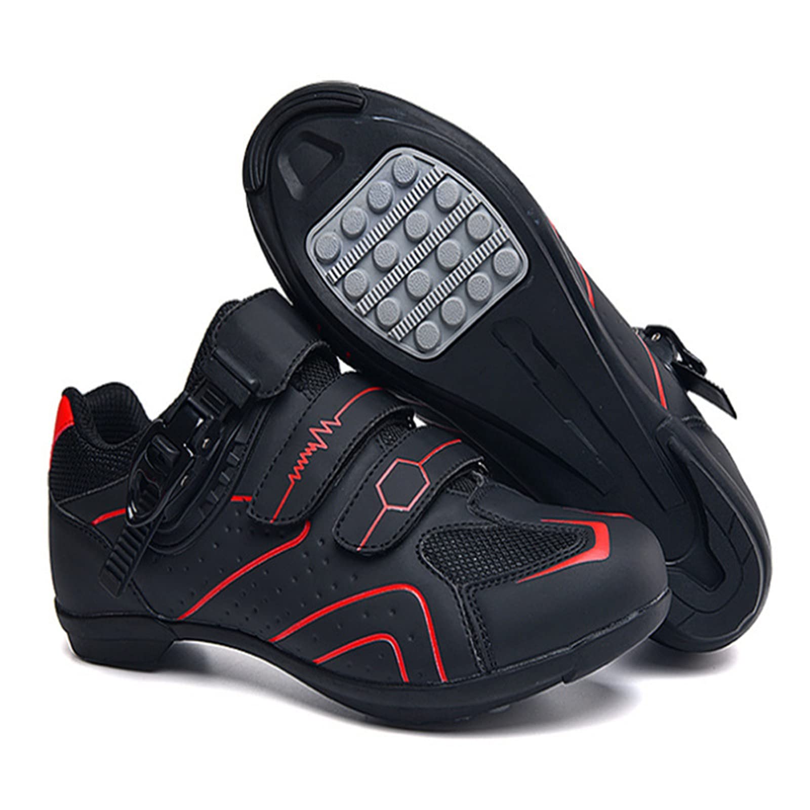 Fiber Breathable Bike Cycling Shoes and Shoes Non-Slip Road Mountain Women's Shoes Ladies Casual Shoes for Women Red