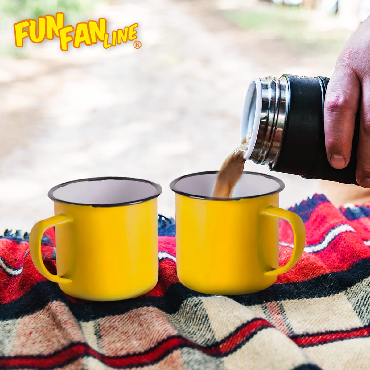 Set Di Tazze Smaltate Da Campeggio Retrò Per Caffè Espresso In Acciaio Inox BAREBONES - 8