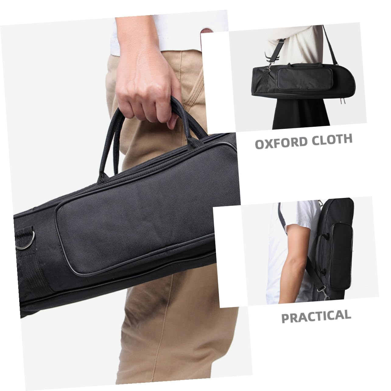Alipis Bolsa de Trompeta de Oxford con Acolchado y Correa para Hombro Estuche Portátil para Jóvenes Músicos con Compartimentos para Accesorios y Protección contra Daños