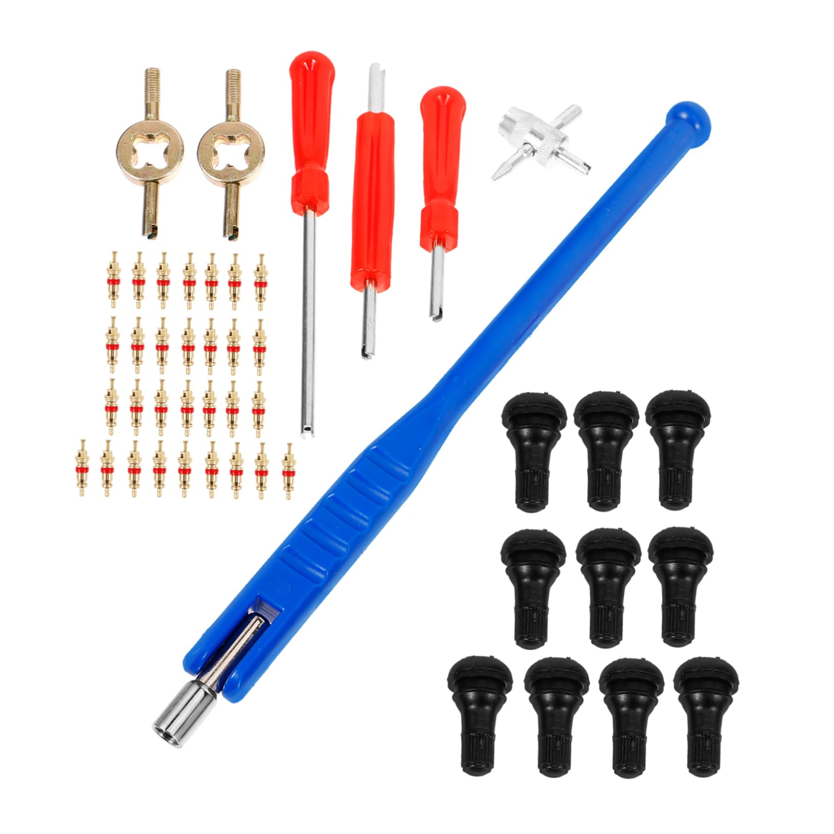 SOLUSTRE 5sätze Ventil-kernentferner Und Reifenventilwerkzeugset Teile Für Einfache Reifenreparatur Ventilausdreher Und Wrench-tools Für Autos Und Motorräder
