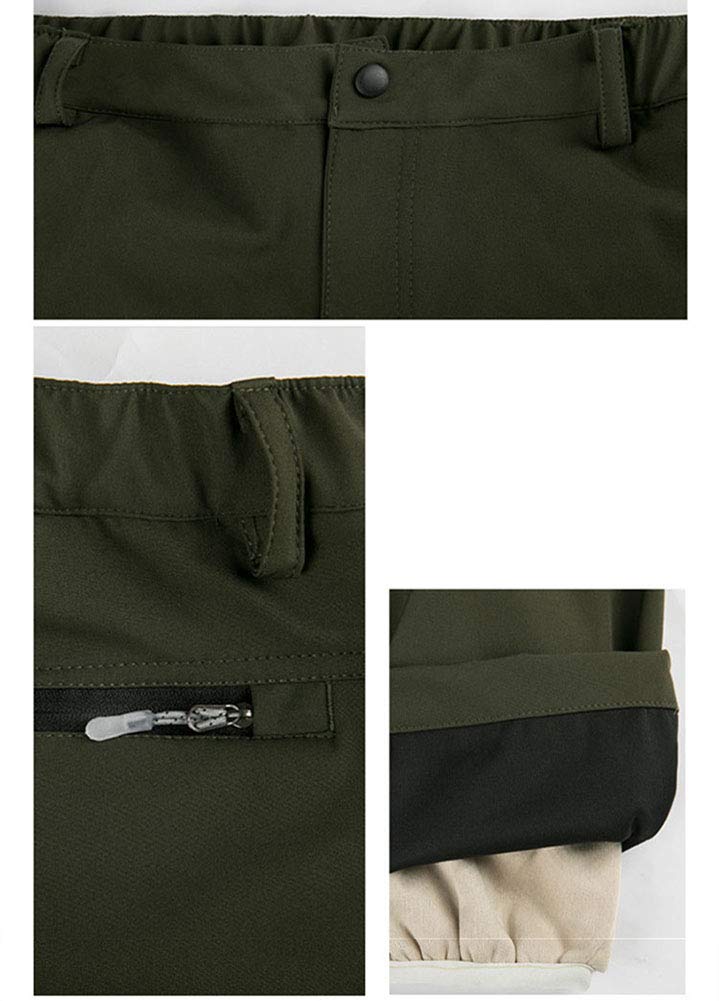 Uomo Donna Pantaloni da Trekking Sci Neve Arrampicata Escursionismo Outdoor Pantaloni Softshell Fodera in Pile Pantaloni da Lavoro Impermeabile Pantaloni Antivento Caldo