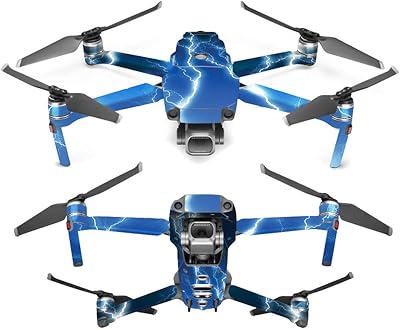 MightySkins Skin Compatible with DJI Mavic 2 Pro or Zoom - Lightning Storm | Protective, Durable, and Unique Vinyl Decal wrap Cover | Easy to Apply, Remove, and Change Styles | Made in The USA