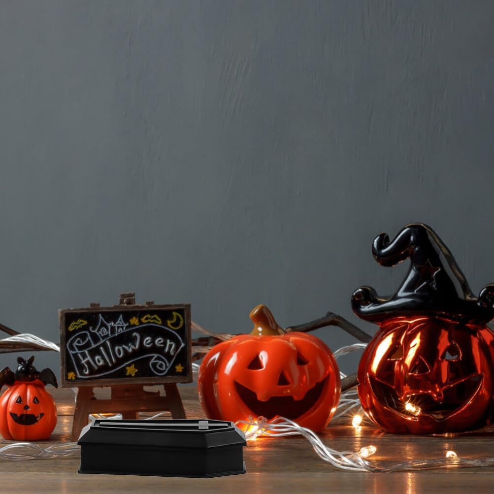 Mini Halloween Coffin, 2pcs Mini Coffin Boxes, Halloween Prop, Shaped Treat Box, Candy Box with Lids, Trick or Treat Candy Decoration image 4