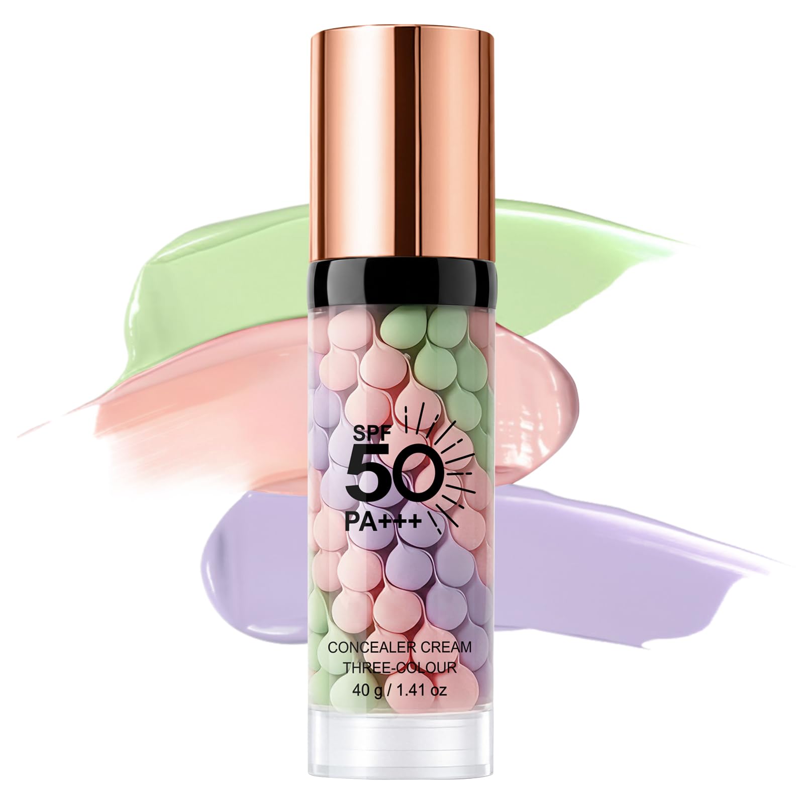 3 in 1 Color Corrector Primer for Face Before Makeup,SPF50 Sunscreen Primer