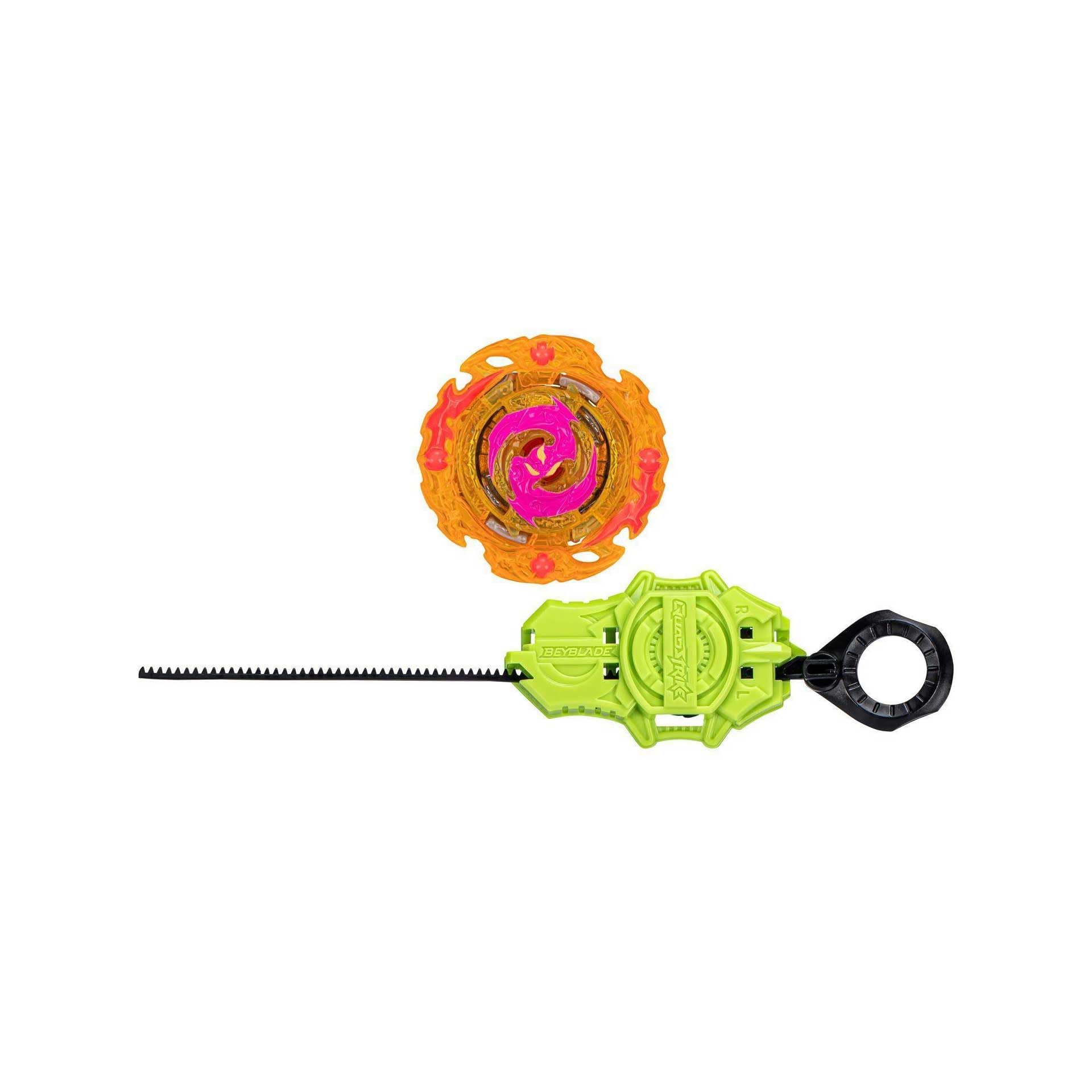 Hasbro Beyblade Burst QuadStrike Flame Pandora Everlasting P8 zestaw startowy do gry w bączki, zestaw zabawek z starterem, średni
