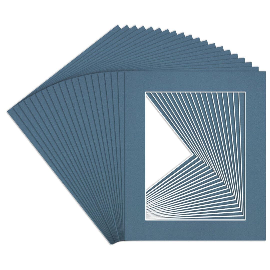 Procut Global 12x10" Pompadour Picture Mounts to Fit 9x7" Aperture - Precision Cut Cardboard Photo Mount - Ideal for Frames, Prints, Artwork & Certificates - Sizes & Colours Available - 20 Pack