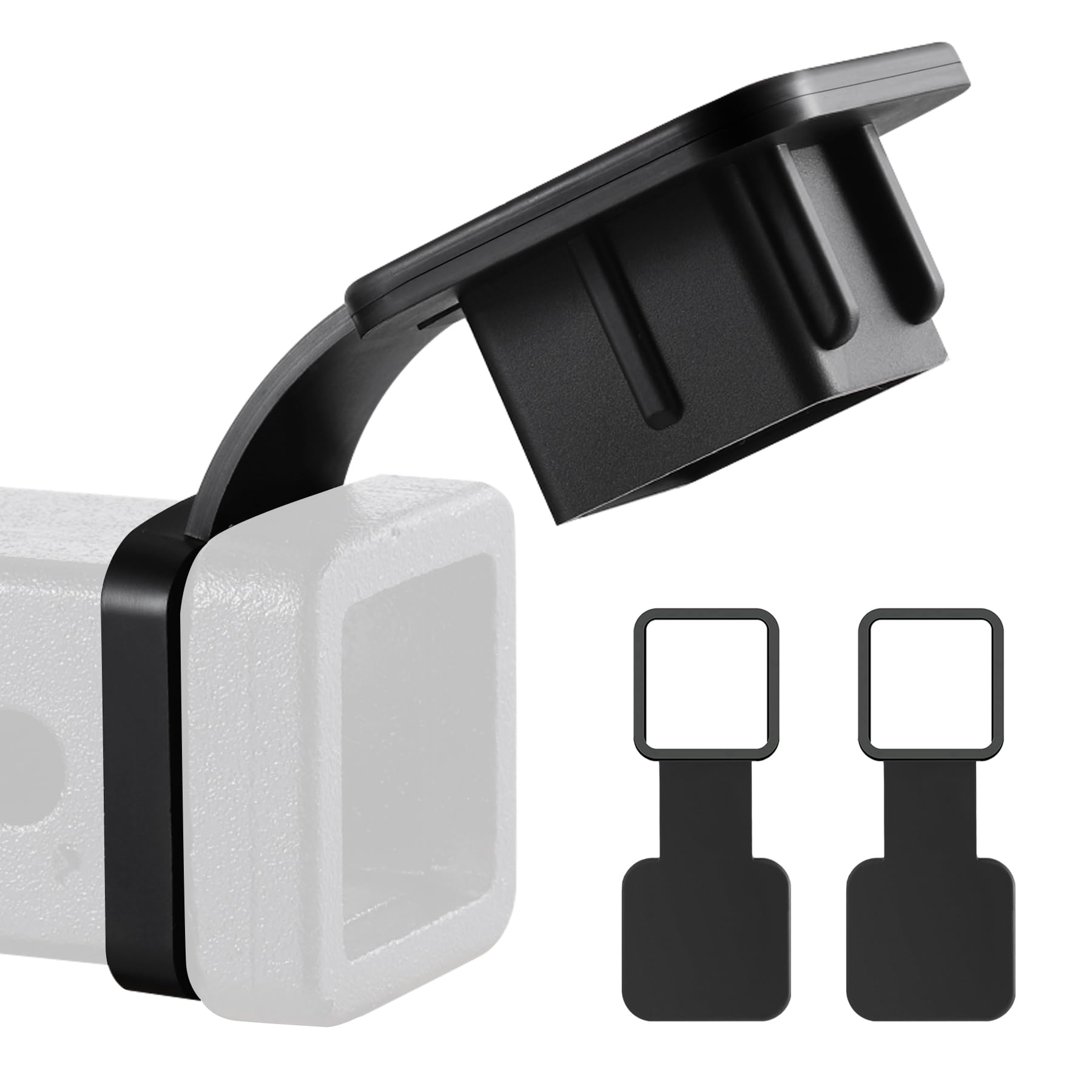 SINGARO Fits for 2-inch Hitch Cover, Trailer Hitch Cover Tube Plug Insert, Car Exterior Accessories, Receiver Tube Hitch Plug(2PCS)