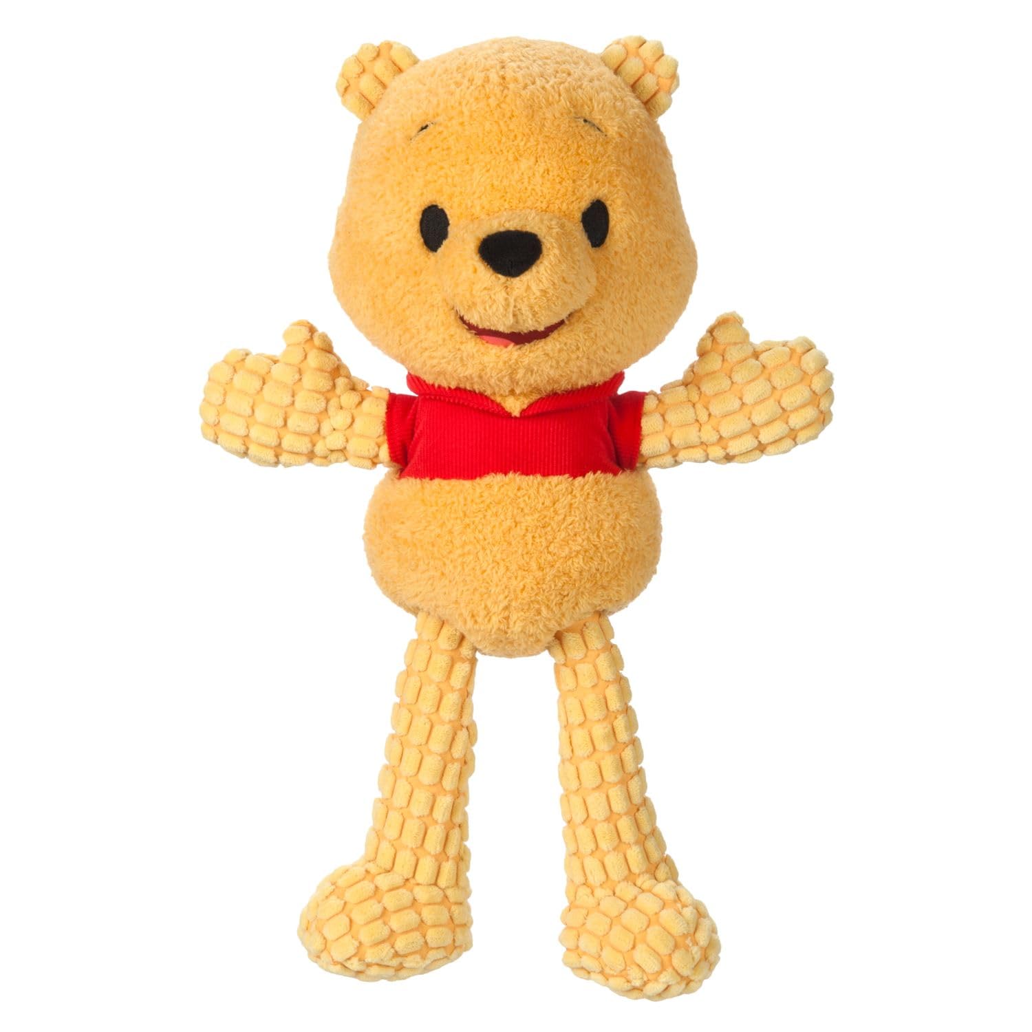 Disney Store Peluche ufficiale Blissful Buddies Fidget - Peluche Winnie The Pooh con dettagli ricamati, braccia e gambe - Peluche strutturato per bambini