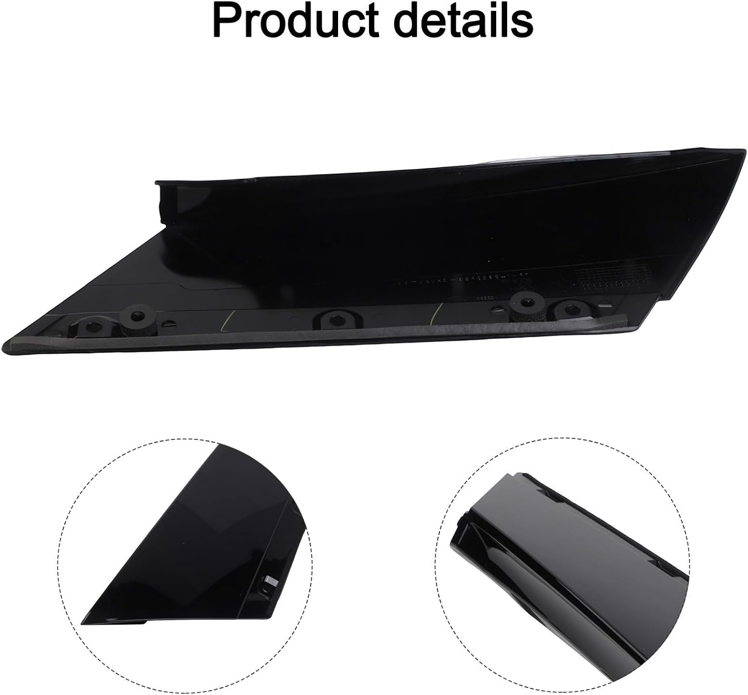 Rear Left D Pillar Cover for Ford for Explorer 2020-2023, Black ABS Material Exterior Trim Panel Replacement LB5Z78291A09AA Accessory for Easy Installation