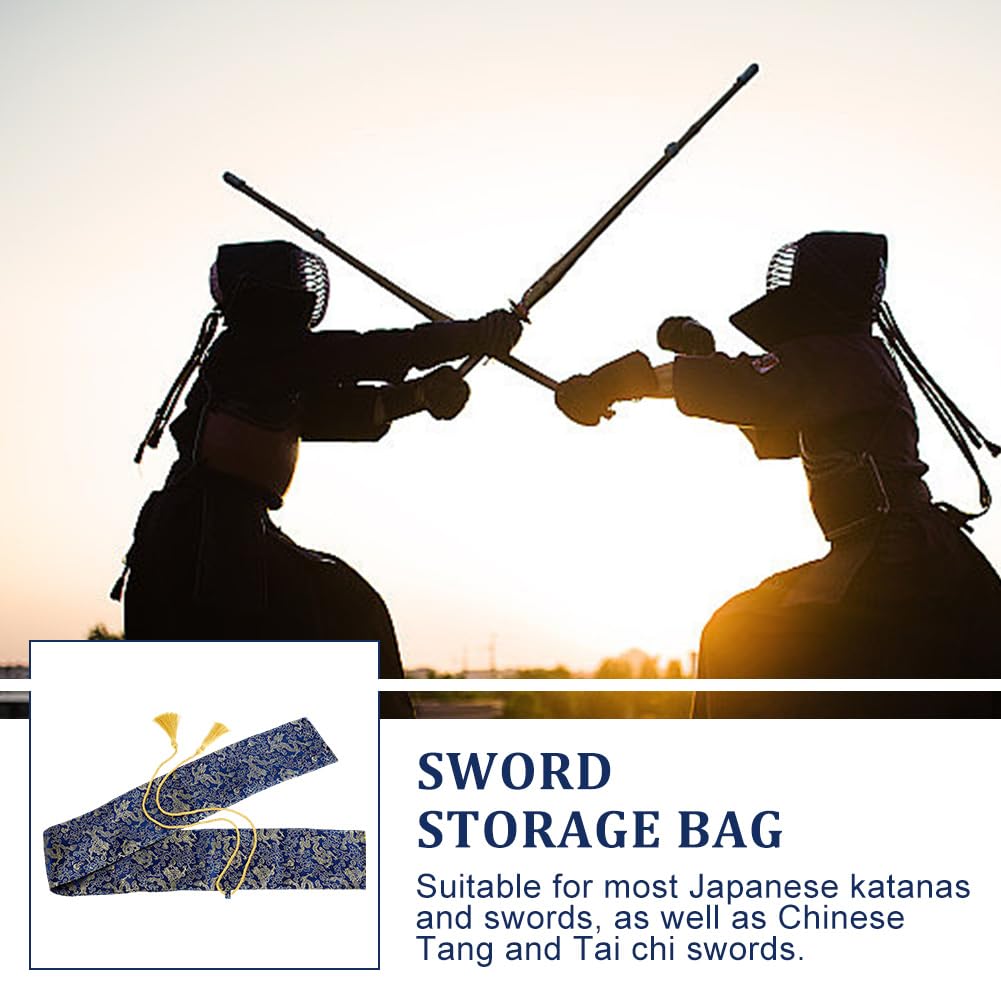 3 Stück Schwerttasche 1.3 m Lang Schwerthülle Tragetasche Kunstseide Katana Tasche Schwert Aufbewahrungstasche Seidentuch Schwerttasche Zur Schwertaufbewahrung