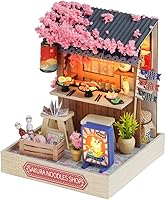 Vista 1 de TuKIIE Kit de casa de muñecas en miniatura DIY con muebles, a escala 1:24, casa de muñecas de madera creativa para habitación mini, a prueba