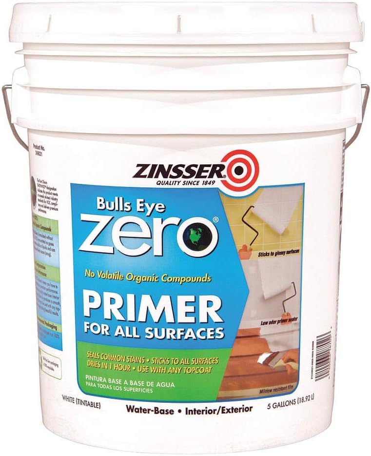 Zinsser Company 249021 5 Gallon White Bullseye Zero VOC Primer House