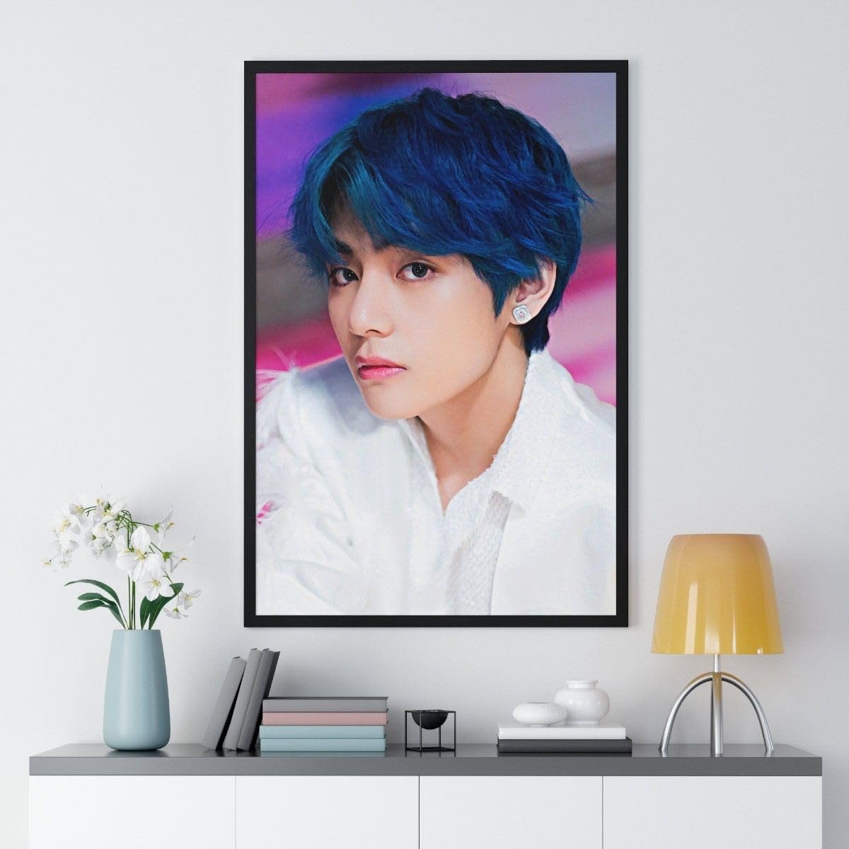 Craft Maniacs BTS V KIM TAEHYUNG LIKE A PAINTING MAN A4 FRAMED