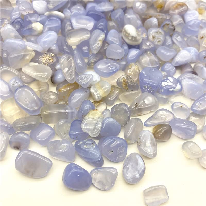 Cristallo di Quarzo Ghiaia Lucido Blu Naturale da 50 g Adatto for la Decorazione Domestica del Giardino dell'acquario Raccolta domiciliare