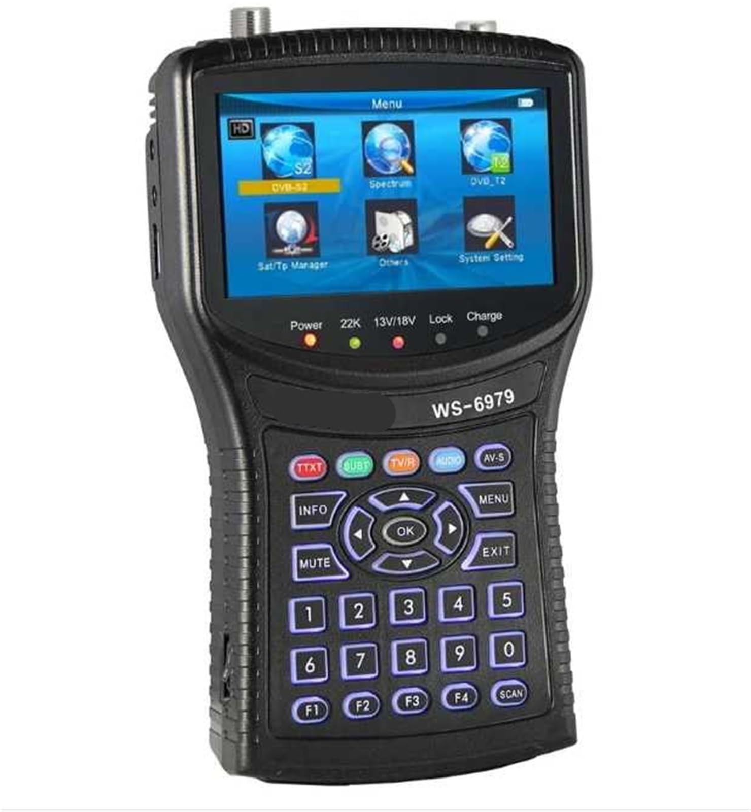 Recherche De Satellite Numérique Haute Définition DVB-S2 DVB-T2 WS-6979