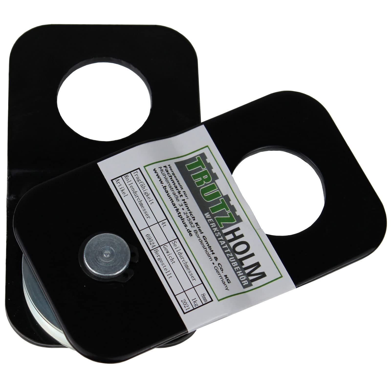 Trutzholm® Umlenkrolle 4t Forstseilwinde Seilrolle Offroad Seilzug Greifzug Seilwinde Forstseilwinde Offroad Winde Snatch-Block