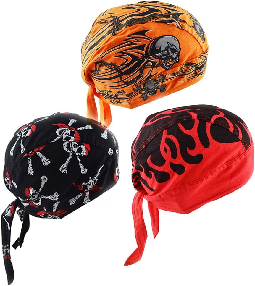 Cycling Doo RAG Skull Cap Hat Bandana Head Wrap Breathable Helmet Liner