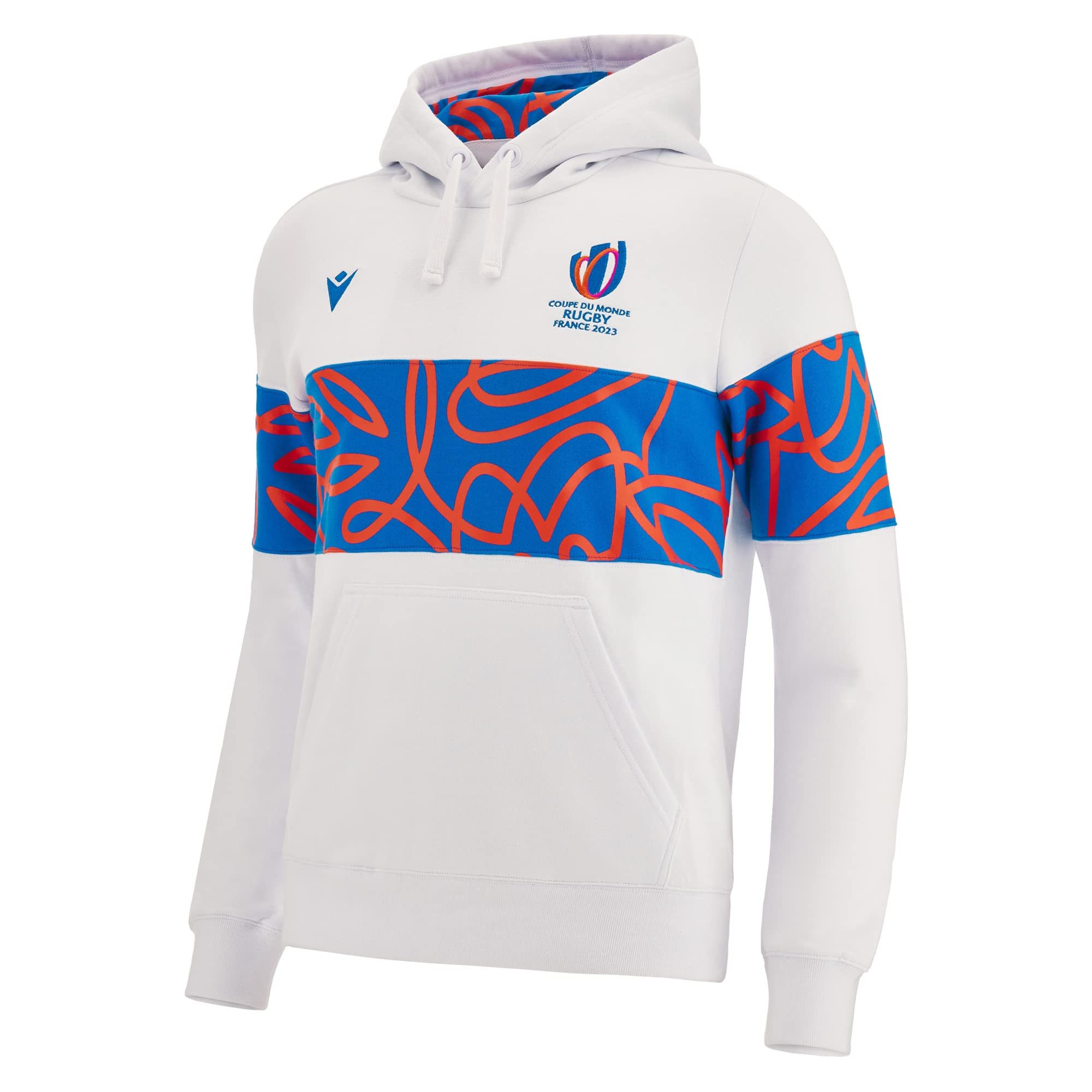 Macron RWC 2023 Rugby World Cup Hoop Hoody (White)