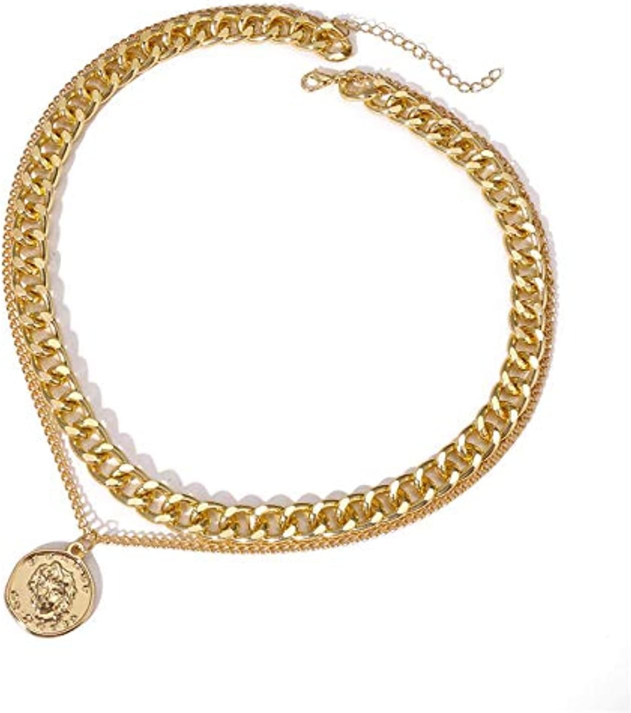 YouBella Jewellery for Women Stylish Pendant Necklace for Women & Girls (Gold) (YBNK_5819), Medium