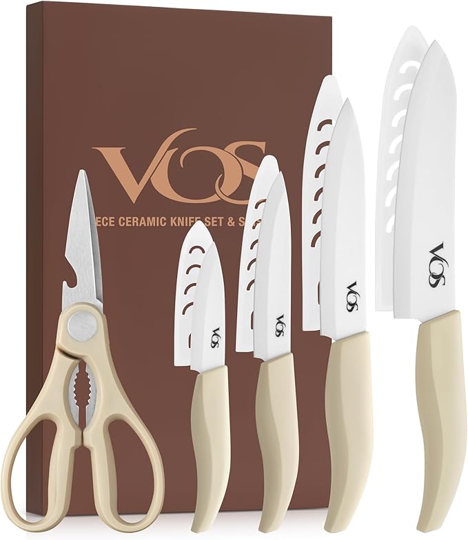 Set de Cuchillos de Cerámica 7 Piezas con Tijeras miniatura 6