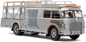 CMC 642 RN2 Bartoletti Car Transporter Raw Metal Clear Finish Limited Edition to 500 Pieces Worldwide 1/18 Diecast Model Car M-271