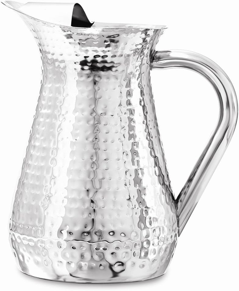 48 oz Hammered Stainless Steel Water Pitcher Amazon.co.uk Home & Kitchen