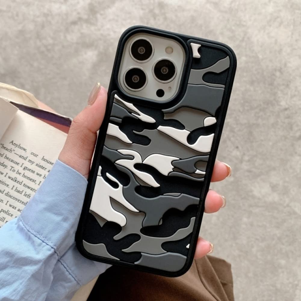 Coque antichoc pour iPhone 13 Pro Max armor souple camouflage - 5