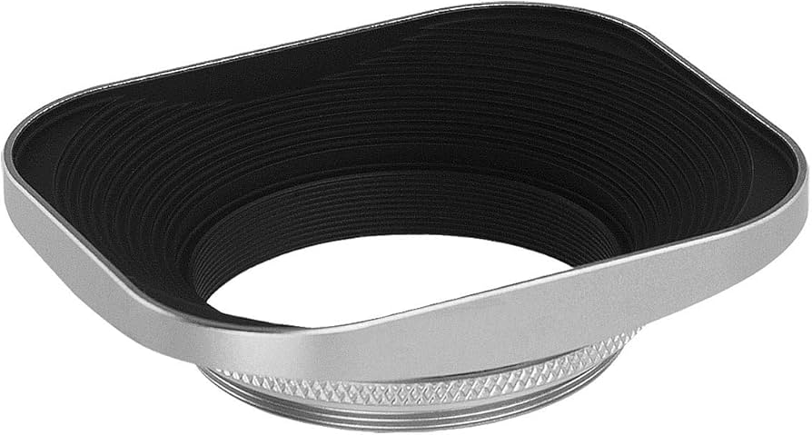 Amazon | Haoge 43mm スクエアメタルscrew-inレンズフードfor