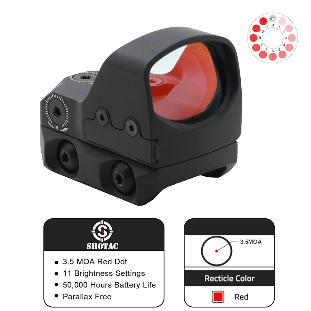 Amazon.com : SHOTAC Red Dot Sight ST28 for Trijicon RMR