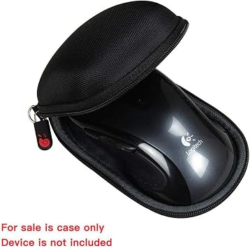Hermitshell Hard Travel Case for Logitech M510 Full Size Ambidextrous 2.4 GHz Wireless Mouse - Only Case (Black)