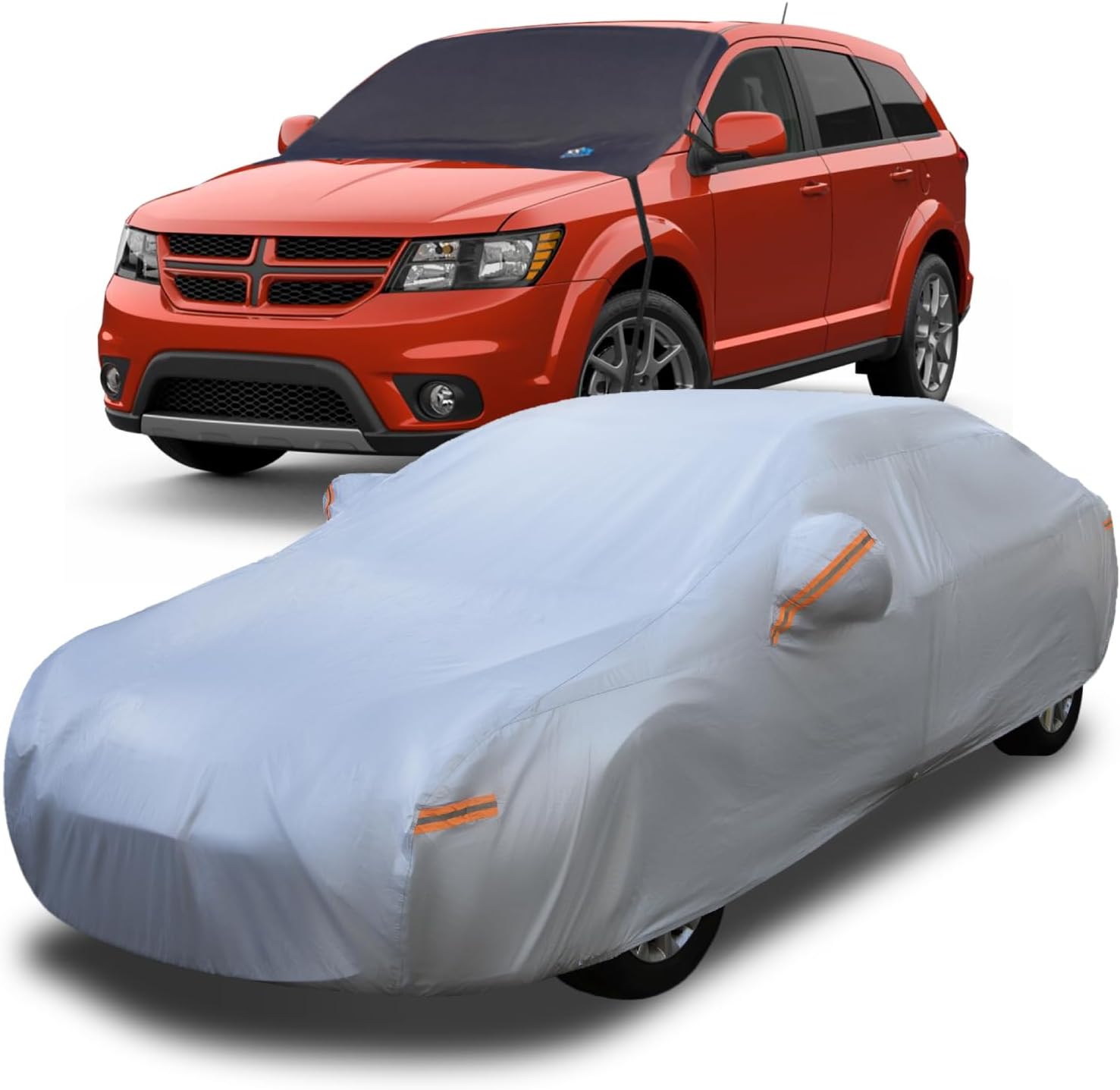 EzyShade10 Layer Waterproof Car Cover + Windshield Snow Cover