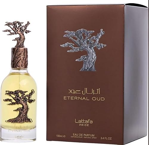 Lattafa Eternal Oud Eau De Parfum Espray, 3,4 onzas (Unisex)