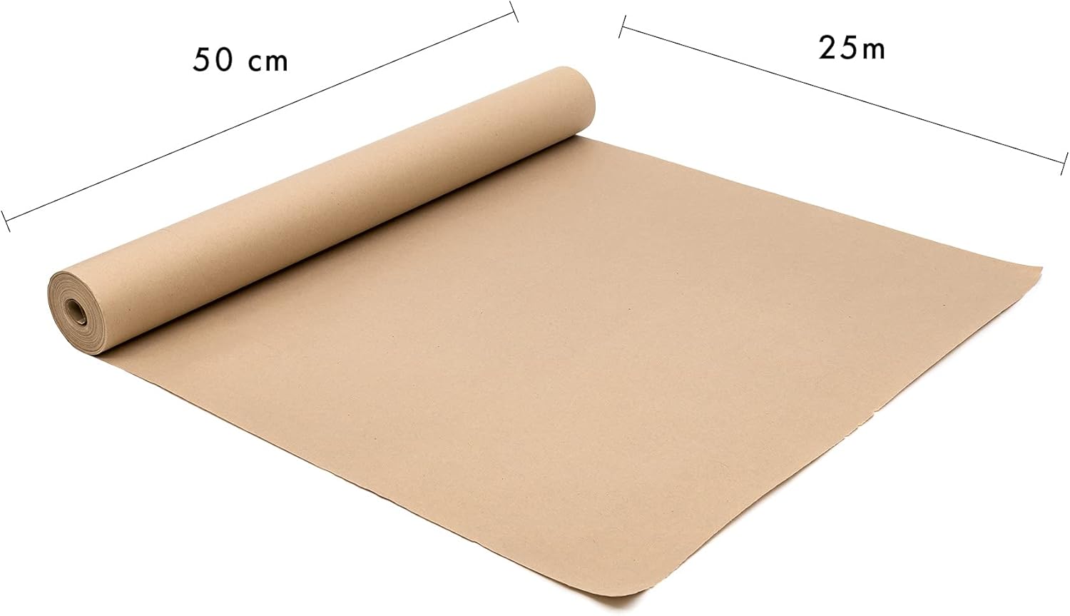 Pukka Kraft Paper Roll 25m x 50cm