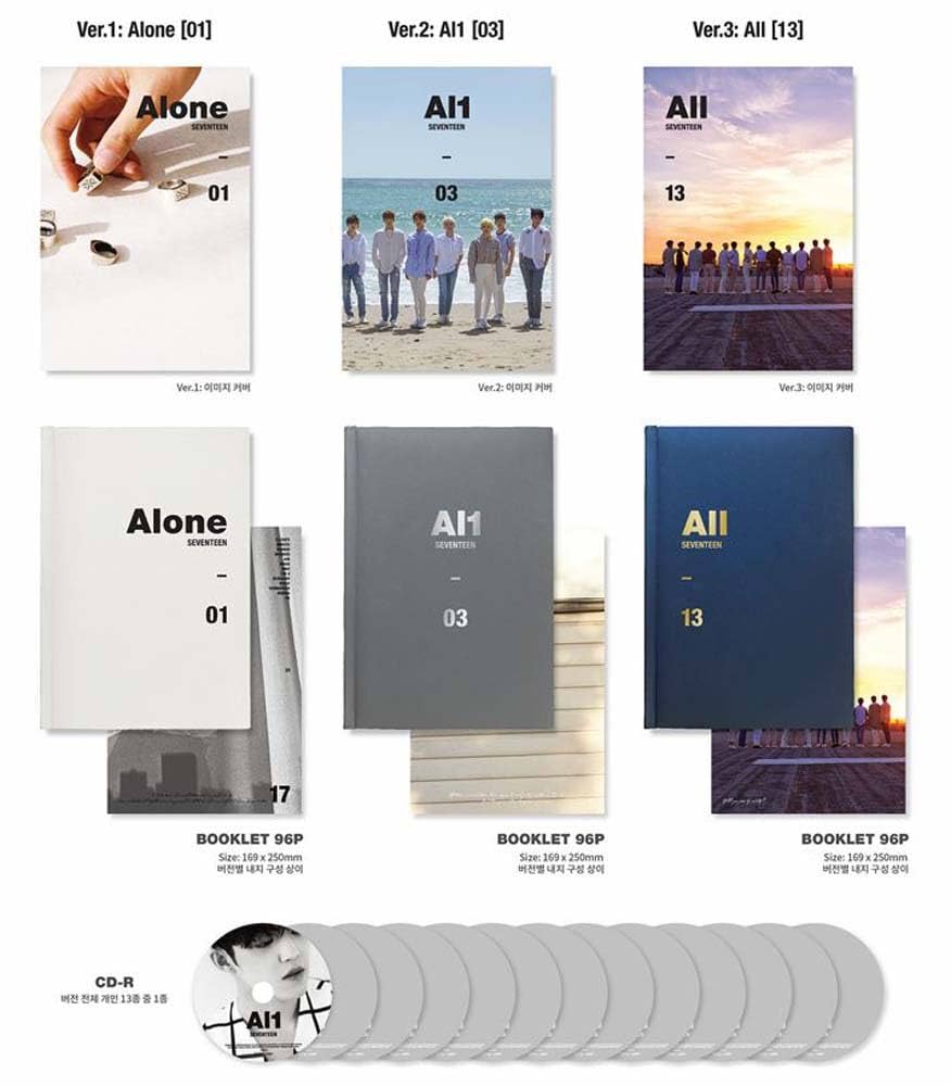 SEVENTEEN Al1 Mini 4th [Alone 01 + Al1 03 + All 13 Version