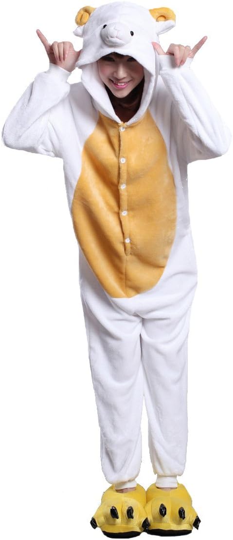 Honeystore Cosplay Halloween Romper Sheep Animal Costume Party Pajama 1-Piece