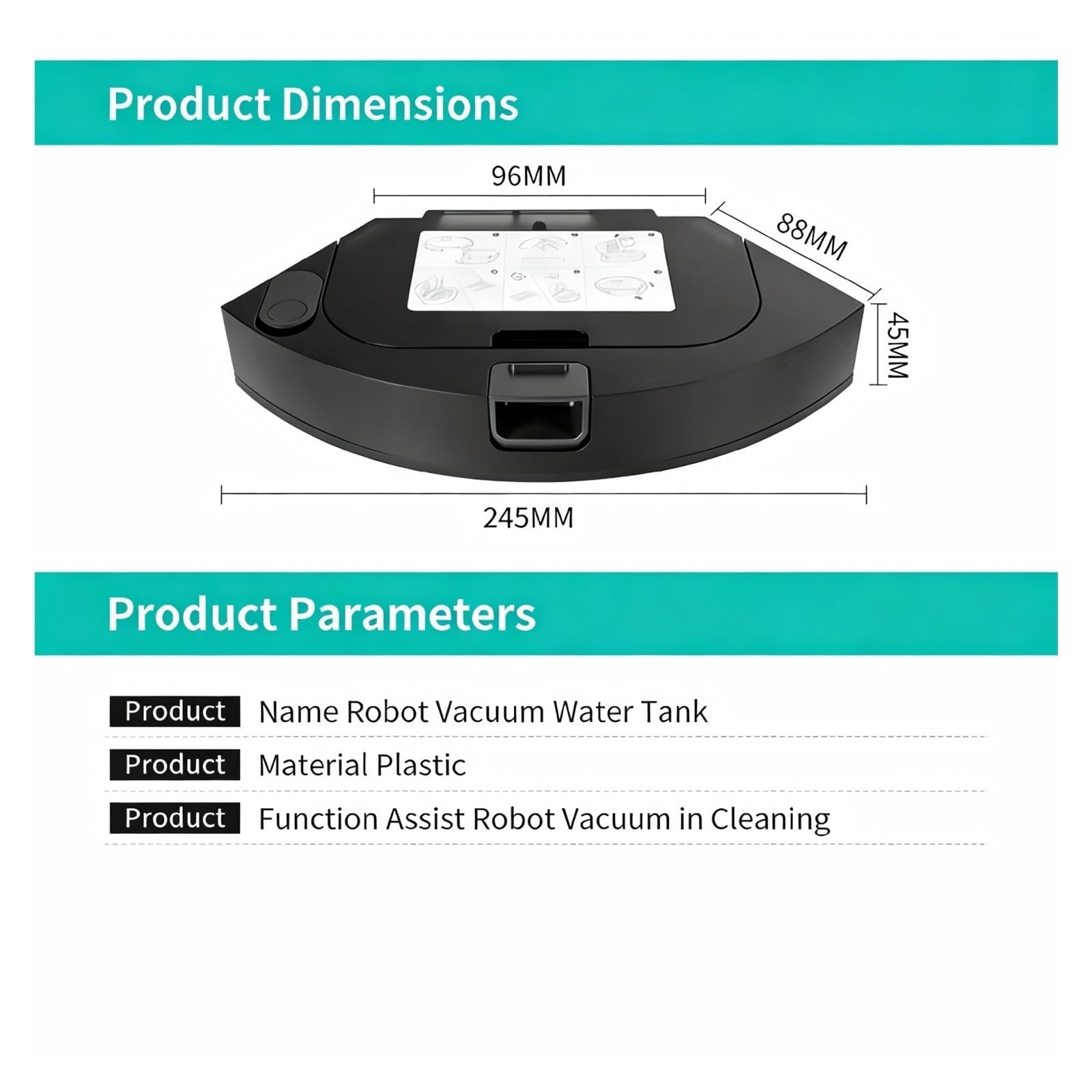 Roboter-Vakuum-Wassertank, Kompatibel Mit Roborock Q7 M5/Q7 L5/Q7 M5+/L5+