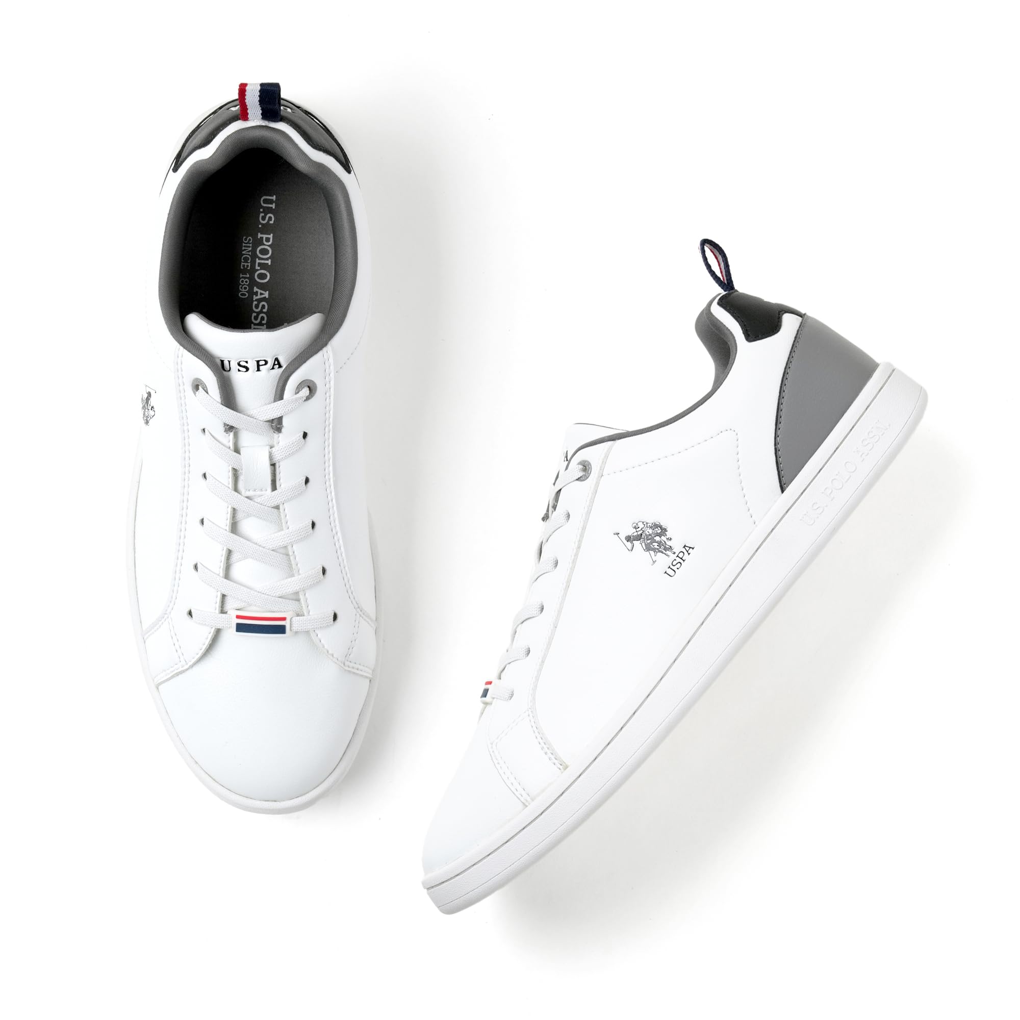 U.S. POLO ASSN. Mens Stefan White Sneaker - 6 UK (2FD23424W01) (B0CHDVLXW8) Amazon Price History, Amazon Price Tracker