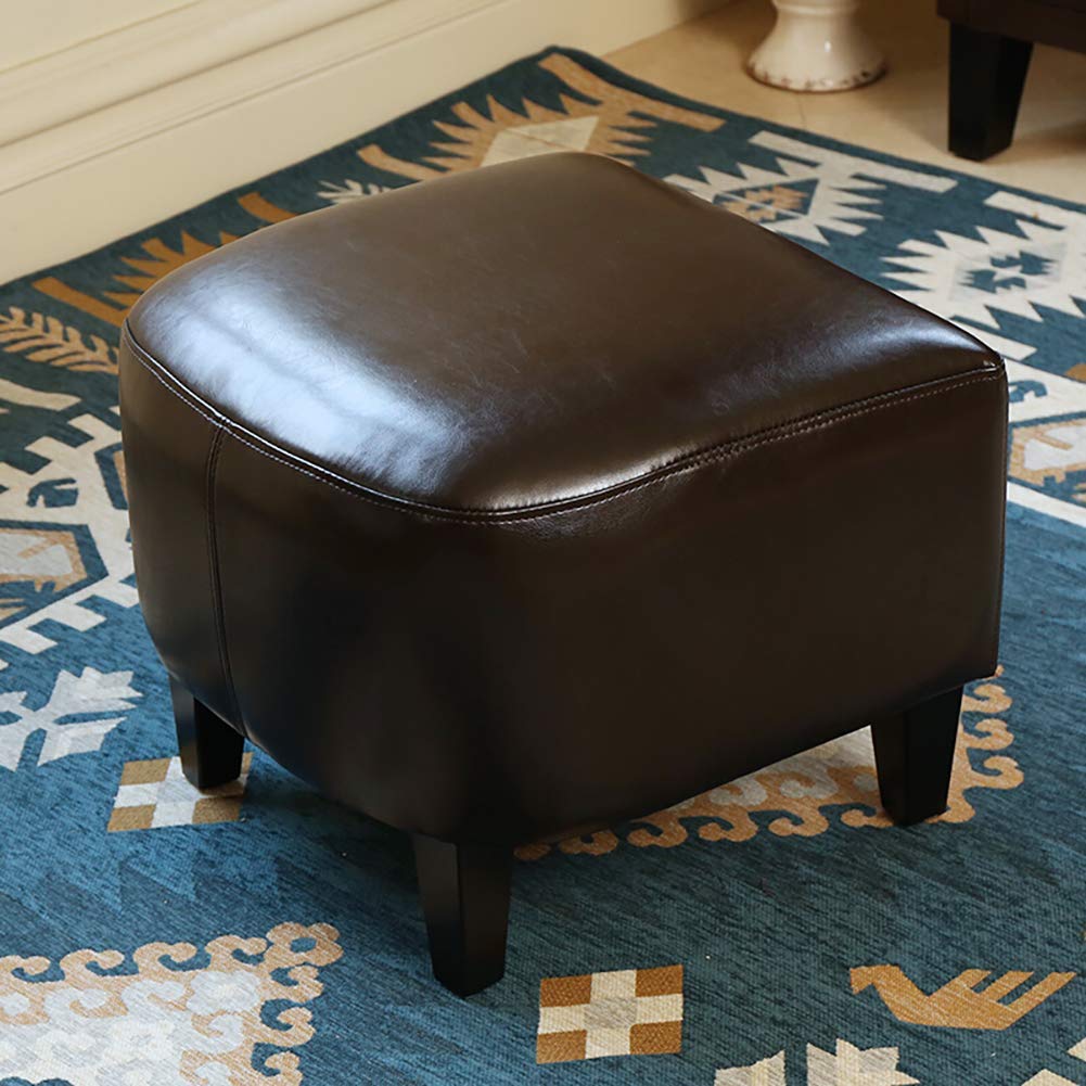 Sgabello Poggiapiedi Ottomano Pieghevole In Pelle Con Contenitore 43L - Multiuso Per Soggiorno E Camera Da Letto, Capacità 158 Kg, 43x33x33 Cm - 2