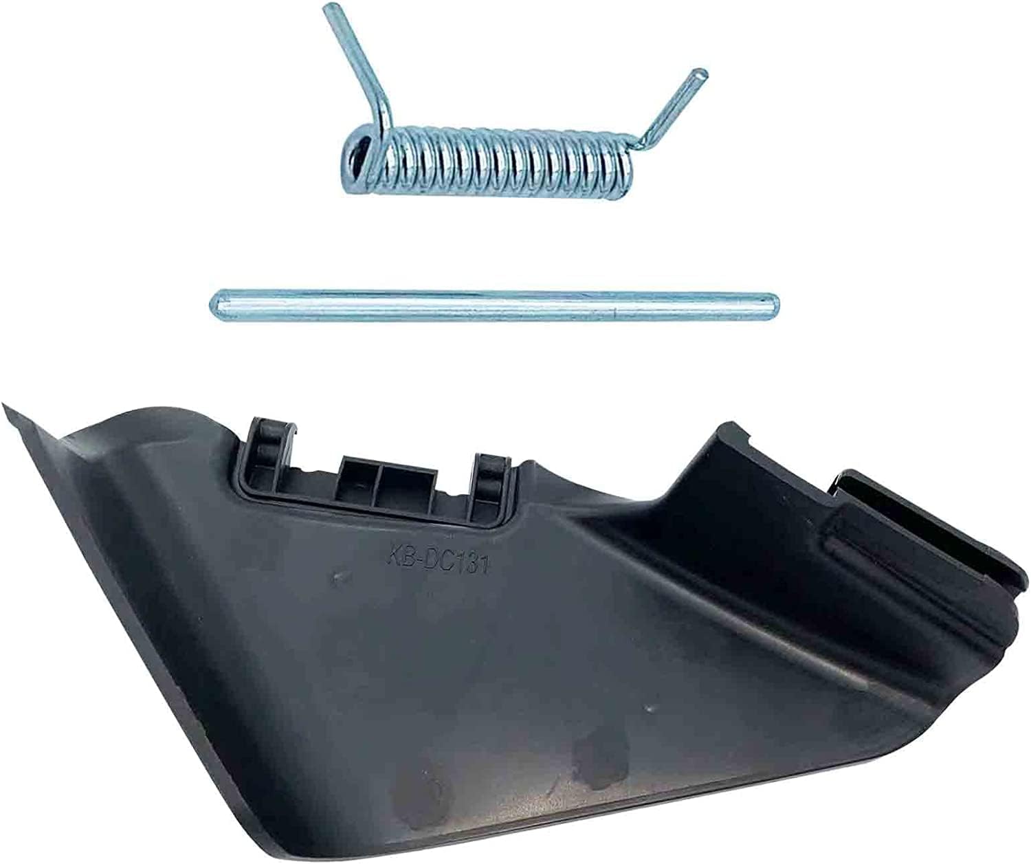 731-07131 Side Discharge Chute with 987-02516A Hinged Mulch Plug Compatible with MTD Lawn Mower 987-02516A 98702516A 98702516 731-7131 731-07131 with Pin and Spring