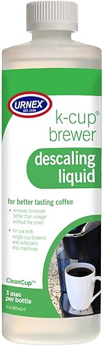CleanCup Líquido desincrustador para máquinas de café hogareñas (botella de 14 oz), Marrón/Verde disponible en Yaxa Colombia