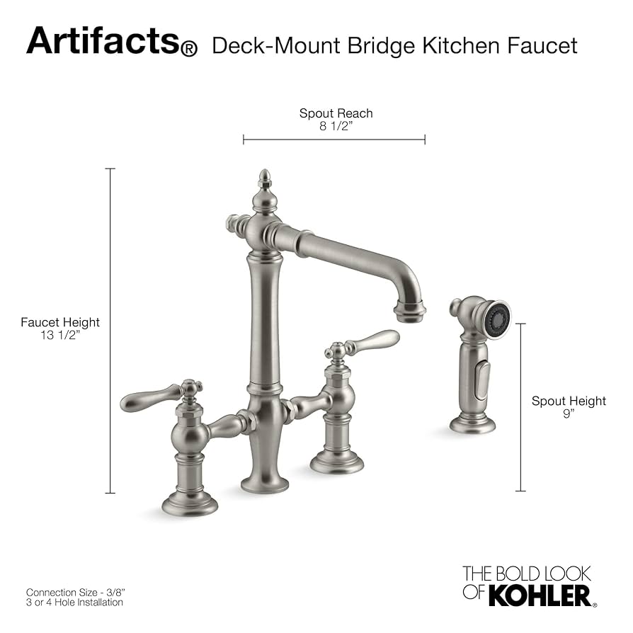 SSK mm18　80㎝ Kohler® K-76519-4-2MB 10215661 | PDI Kitchen, Bath & Lighting