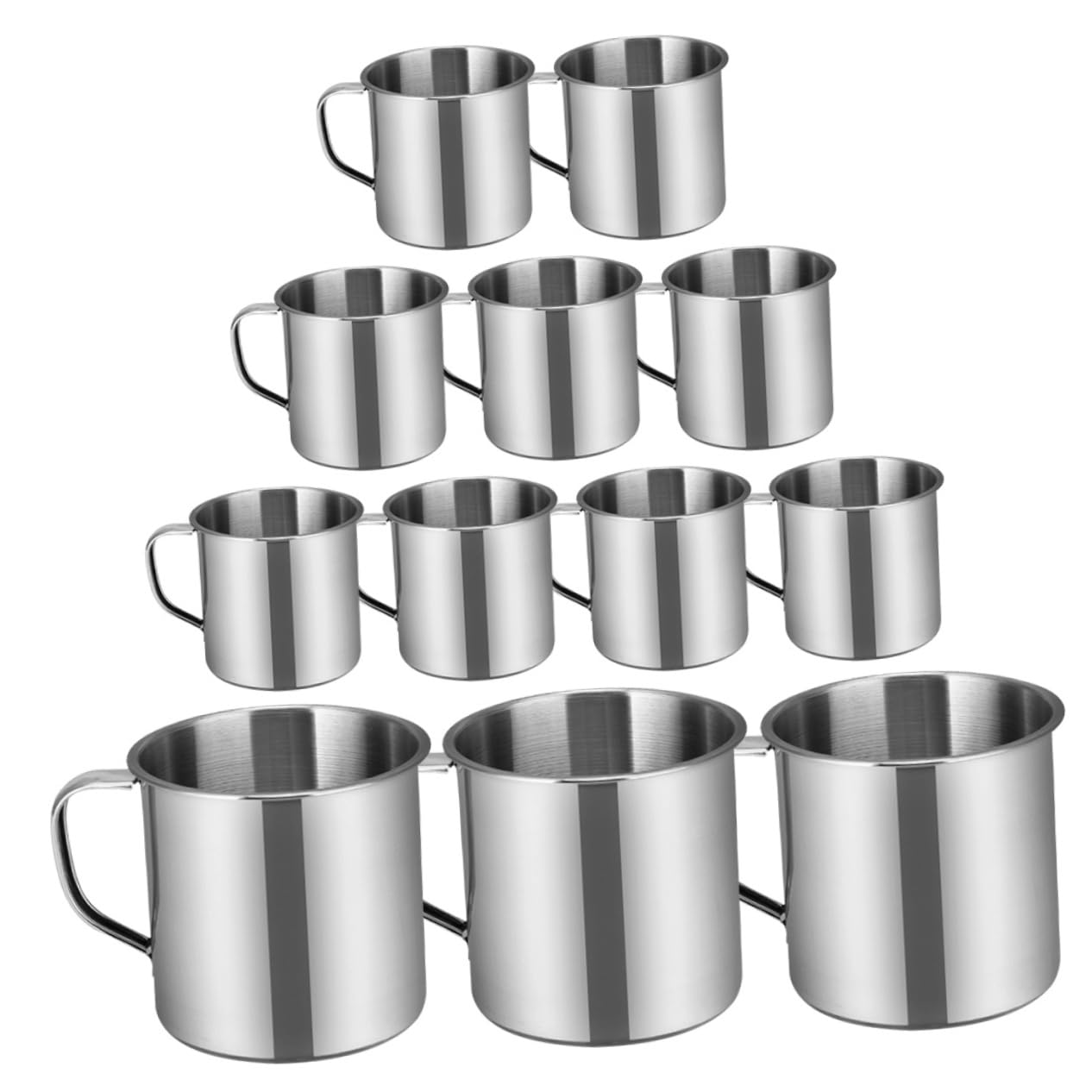 Cabilock 12pcs Water Cups for Portable Mugs for Camping Kindergarten and Outdoor Activities for Little Hands
