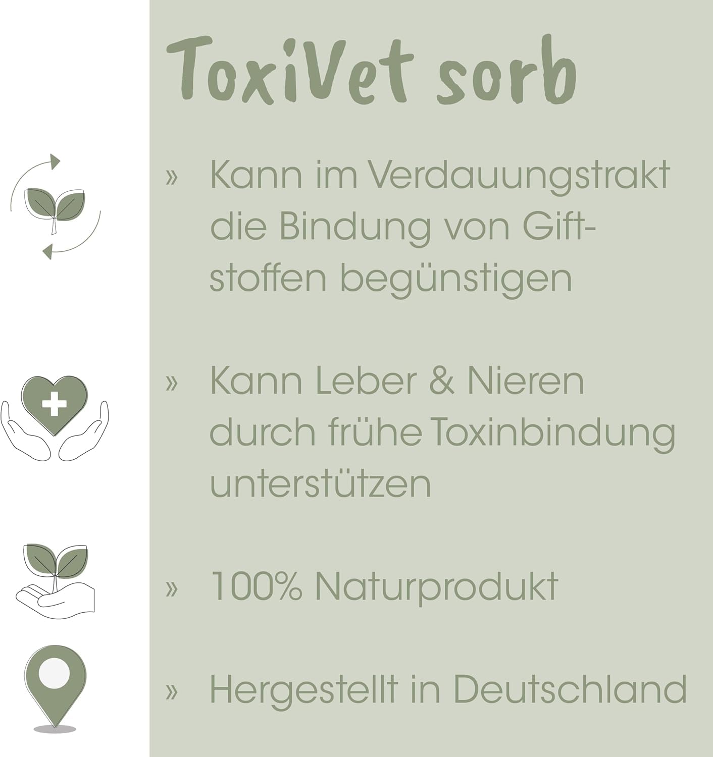EquiGreen ToxiVet Sorb Pellets 3 kg | Ergänzungsfuttermittel zur bedarfsgerechten Fütterung von stoffwechselempfindlichen Pferden mit Toxin bindenden und präbiotischen Eigenschaften